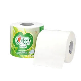 心相印 茶语丝享卷纸卫生纸 4层140g／卷9237超市商品白底图免抠实物摄影png格式图片透明底
