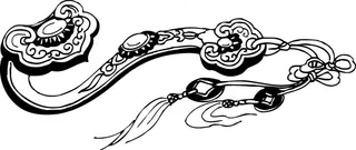 花古色古香古典古风花纹边框纹路矢量图如意