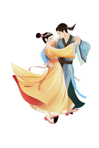 七夕牛郎织女插画