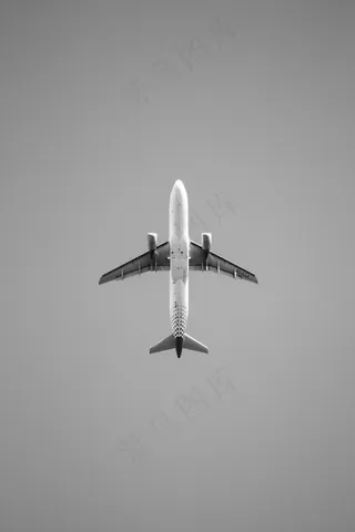 黑白飞机高清图片