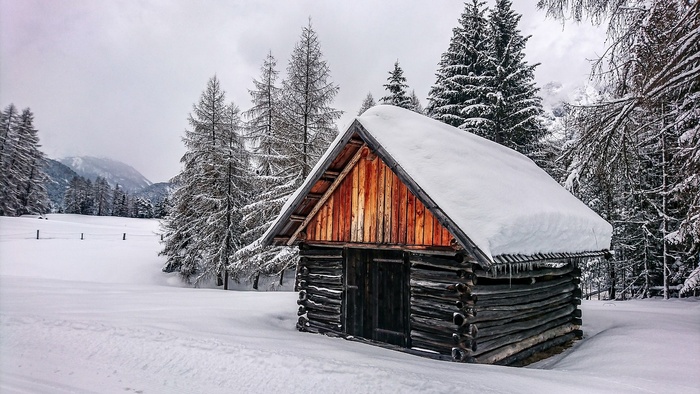 冬天白雪背景风景