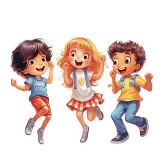 卡通人物儿童活泼可爱元素