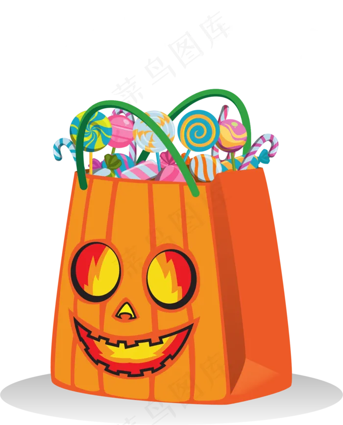 卡通万圣节节日糖果