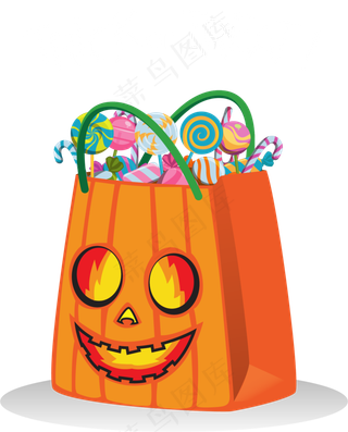 卡通万圣节节日糖果