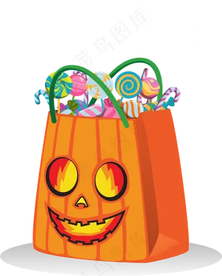 卡通万圣节节日糖果