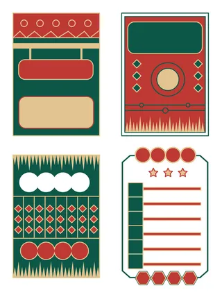 复古门头国潮港风传统文化矢量源文件