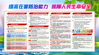 防洪防汛救灾内容型上下一套展板