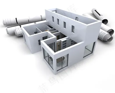 民宅建筑模型设计与图纸高清素材图片 民宅建筑模型设计与图纸高清素材图片