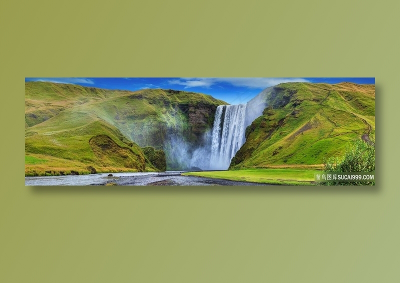 高山流水风景图片