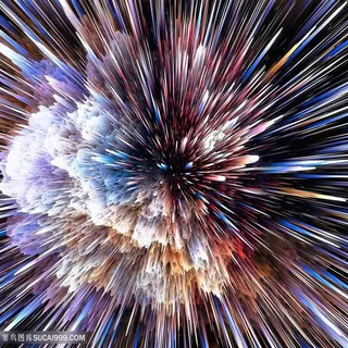 炫彩动感光线时尚背景