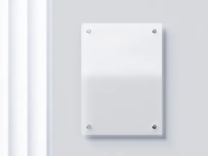 白色亚克力板样机