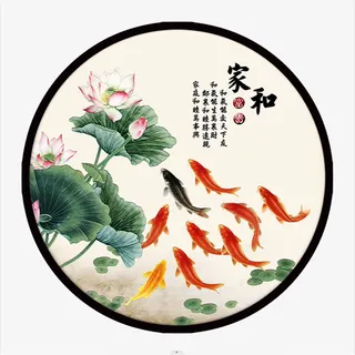 抽象圆形装饰画