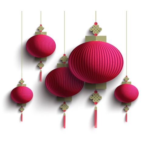 中国红灯笼 PNG免抠(500x500)
