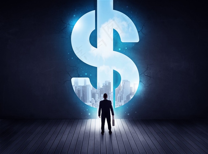 商务人士与财富