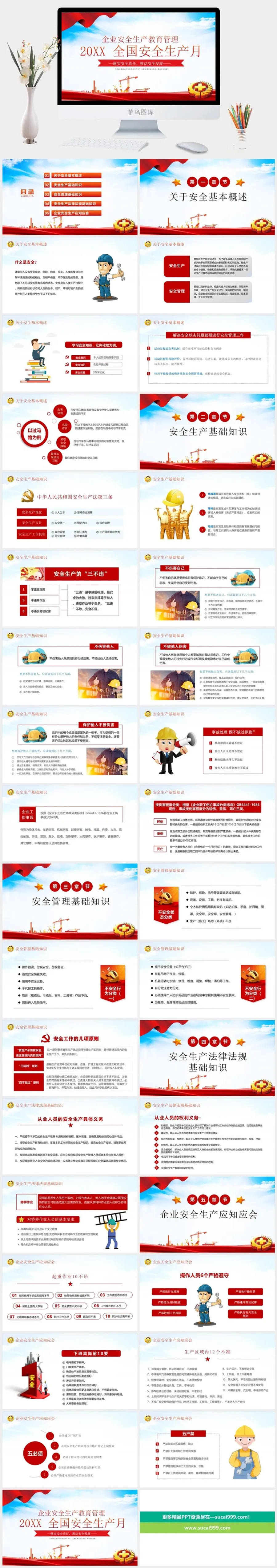 安全生产PPT模板