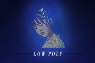 创意女孩蓝色海报