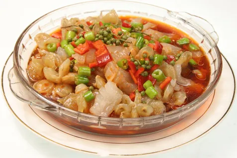 鲜花椒牛鞭烧蹄筋46元