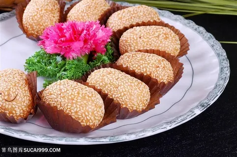 小吃芝麻软糕 小吃芝麻软糕