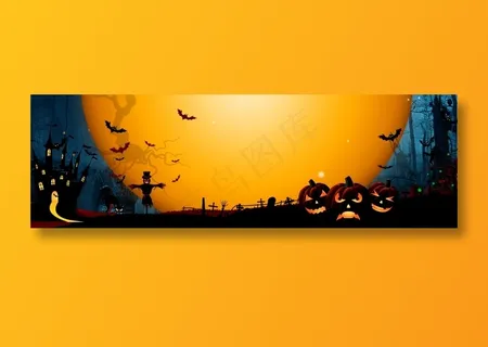 万圣节万圣狂欢夜banner