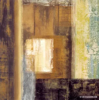 高清抽象几何油画