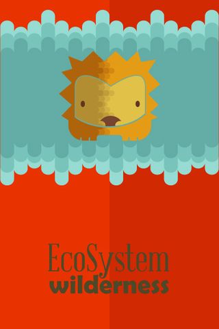 自然风景动物植物扁平矢量插画