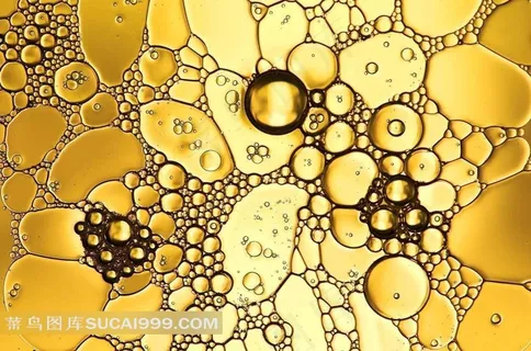 金黄色泡沫背景 金黄色泡沫背景