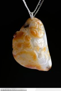 传统工艺-褐色的猴子玉器