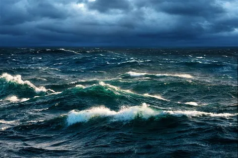 波涛汹涌的大海景色素材图片 波涛汹涌的大海景色素材图片