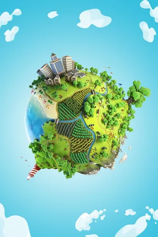 高清创意绿色环保背景图片公益海报展板宣传PSD分层平面设计素材