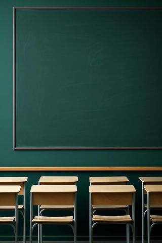 桌椅黑板学生教师简约背景