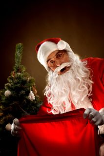 可爱圣诞老人矢量图下载