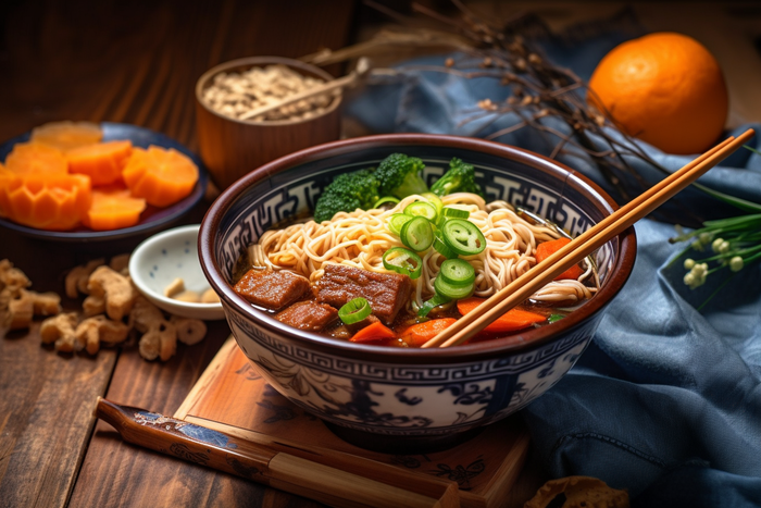牛肉面美味美食摄影图(4032x2688)