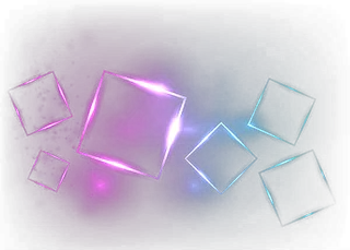 方形色块紫色科技kv主视觉素材