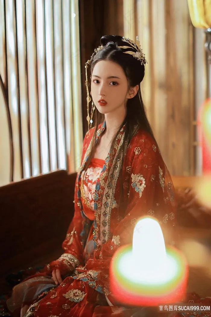 清纯古装新娘美女摄影图片