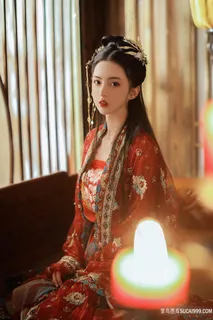 清纯古装新娘美女摄影图片 清纯古装新娘美女摄影图片