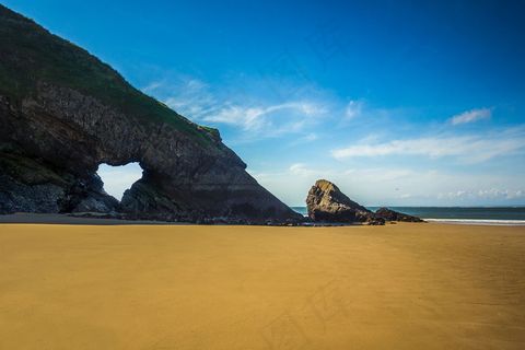 威尔士海滩图片