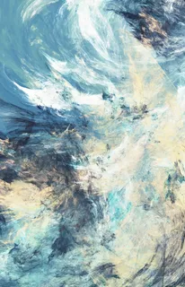 抽象水彩蓝色艺术插画 抽象水彩蓝色艺术插画