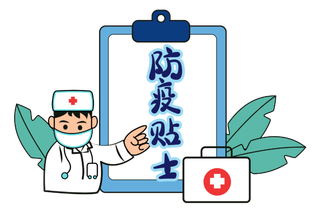 卡通医生防疫背景装饰图