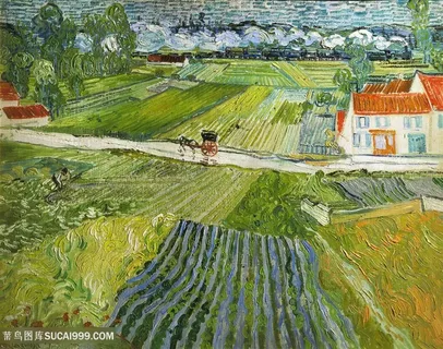 雨后奥弗斯的文森特梵高风景画