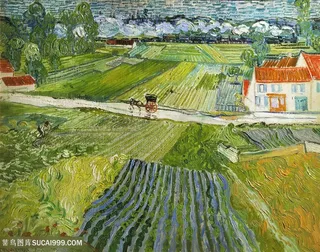 雨后奥弗斯的文森特梵高风景画