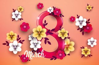 设计三八妇女节女神节背素材