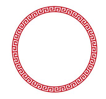 矢量圆形回形纹