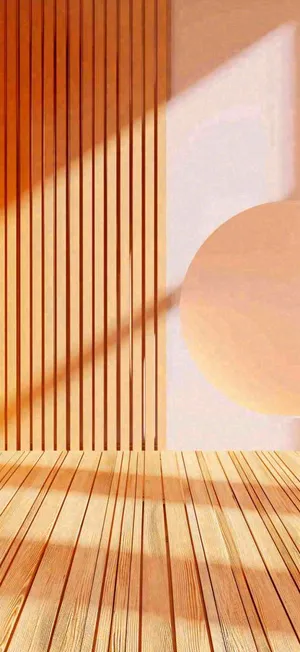 创意简约室内背景，圆形矩形光照