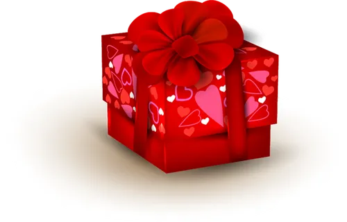 素材红礼包盒