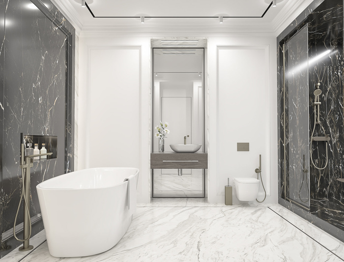 浴室现代简约风格特写场景近景(30)