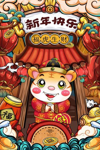 虎年 新年海报