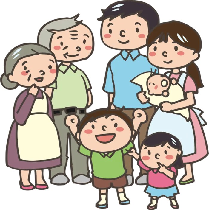 七口一家人