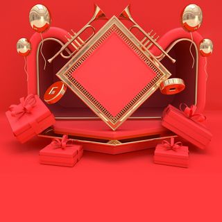 立体C4D场景电商首页主图直通车促销banner海报背景PSD素材