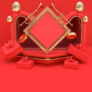 立体C4D场景电商首页主图直通车促销banner海报背景PSD素材