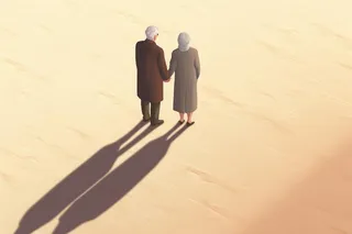 老人复古背影背景